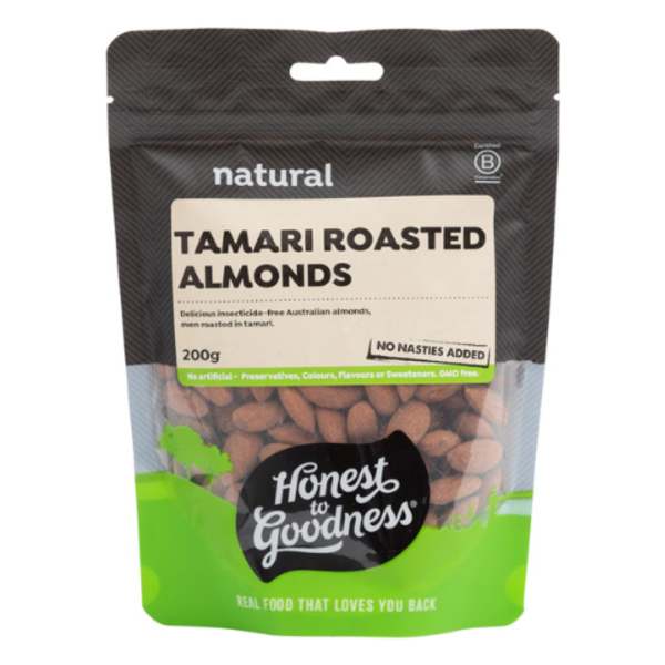 Tamari Roasted Almonds 200g_image_Honest to Goodness_order now