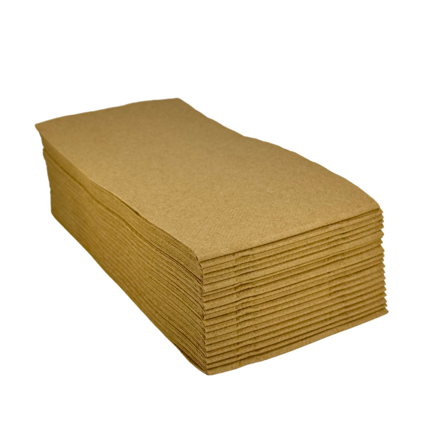 Dinner Napkin 2 ply 400mm x 400mm GT Fold Natural CTN1000 SLV100_image_Compak Tassie_order now