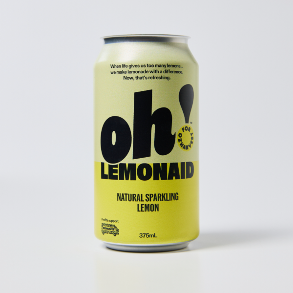 Oh! LemonAid - Natural Sparkling Lemon - 24 Pack_image_OzHarvest Ventures_order now