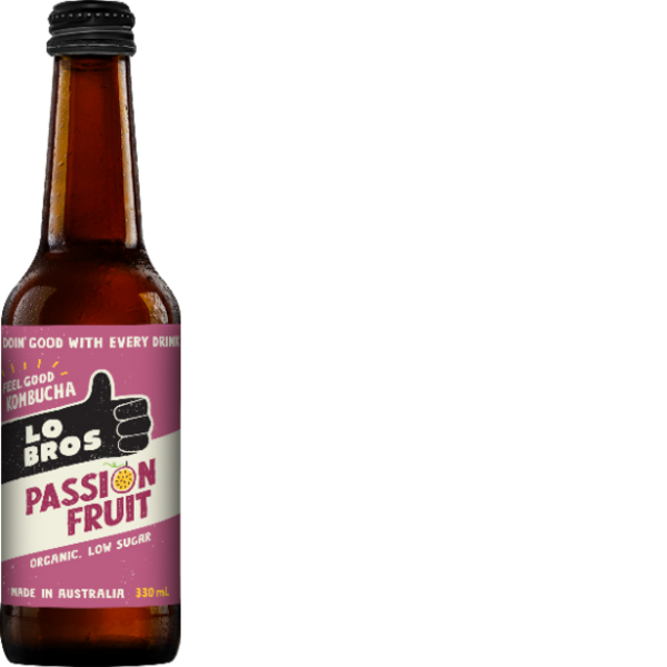 Lo Bros Kombucha, Passionfruit 12 X 330ml_image_Soulfresh_order now