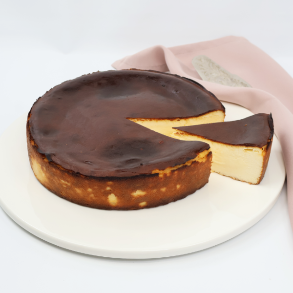 Vanilla Bean Basque Cheesecake 9inch_image_Mosaic Patisserie_order now