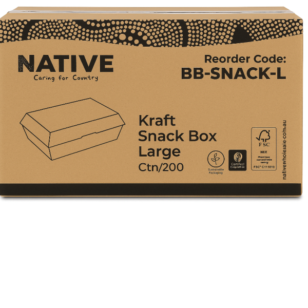 Native Kraft Snack Box Large Ctn/200_image_NATIVE WHOLESALE_order now