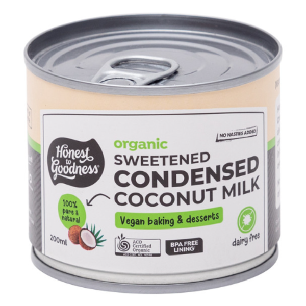 Organic Sweetened Condensed Coconut Milk 210g_image_Honest to Goodness_order now