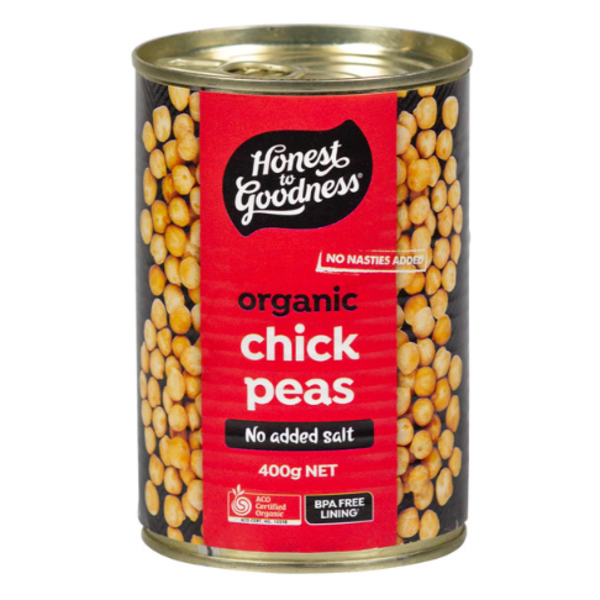 Organic Chickpeas 400g_image_Honest to Goodness_order now