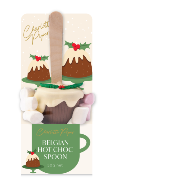 Hot Chocolate Christmas Pudding Spoon Milk(12)-1484CPM_image_Charlotte Piper_order now