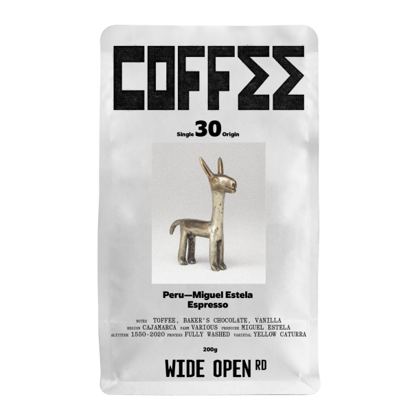 PERU| MIGUEL ESTELA | WASHED | ESPRESSO | 200G_image_Wide Open Road_order now