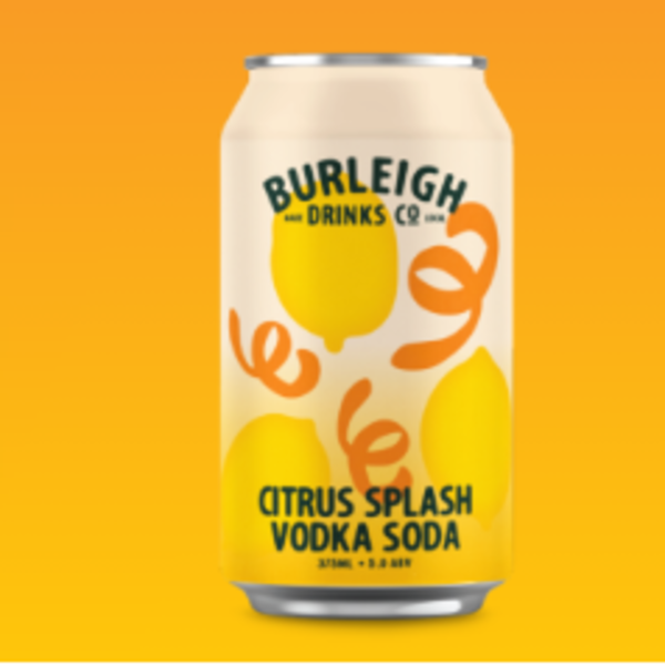 Vodka Soda - Dash of Citrus - 375ml x 16 (5% ABV) (4x 4 PACK INNER)_image_Burleigh Drinks Co_order now
