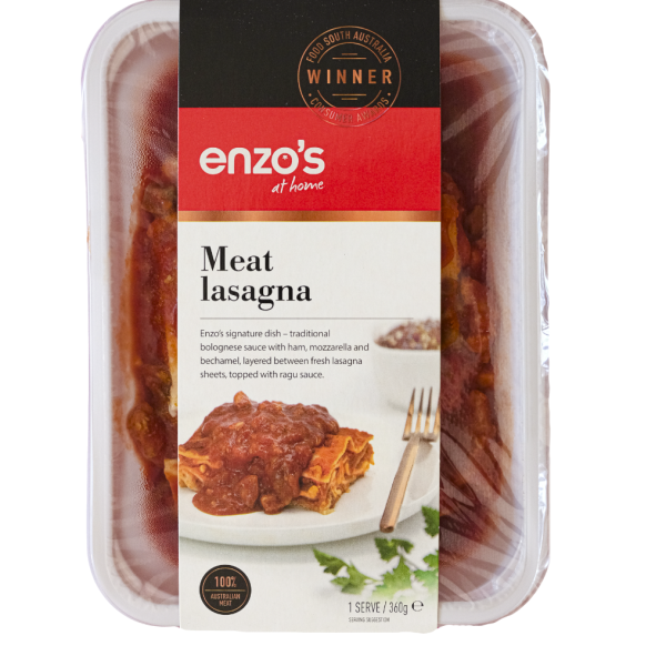 Meat Lasagne SMALL 360g_image_Enzo's at Home_order now