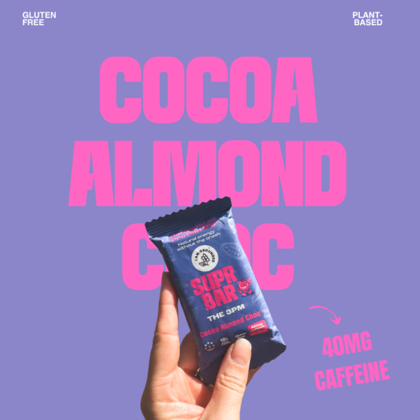 THE 3PM- Cocoa Almond Choc - Soft Caffeinated Protein Bar - Box of 10_image_I Am Grounded_order now
