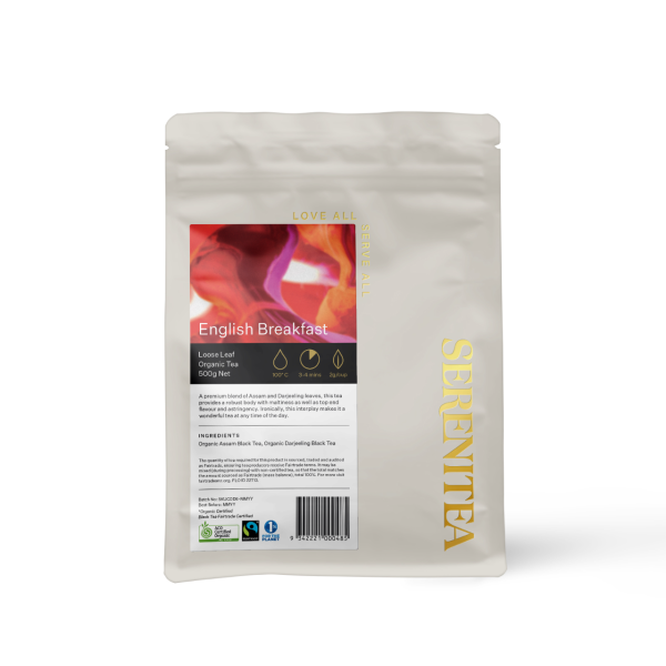 English Breakfast Loose Leaf Compostable Pouch, ORGANIC & FAIRTRADE_image_SereniTEA & Zoetic_order now