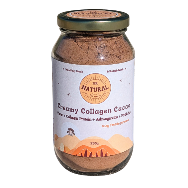🌞 250g Jar x 8 - Creamy Collagen Cacao 🤎 _image_Mr Natural Superfoods_order now