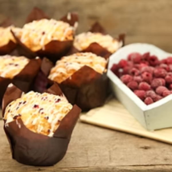 Muffins Raspberry White Chocolate (Pack 6) 7 Days_image_3 Tier Food Service_order now