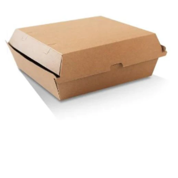 Dinner Box/Brown Corrugated Plain/Brown 150pc/ctn_image_Eco Compostable_order now