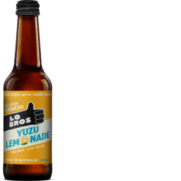 Lo Bros Organic Kombucha Yuzu Lemonade 8x330ml_image_Soulfresh_order now