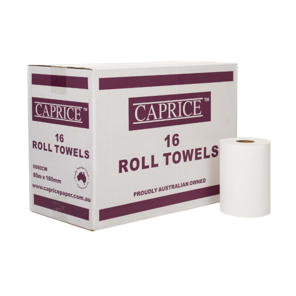 Hand towel roll White 16rolls_image_Eco Compostable_order now