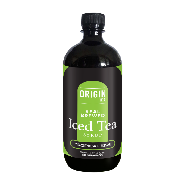 Origin Tea - 750ml Tropical Kiss Iced Tea Syrup_image_Origin Tea  | Ovvio Organics _order now