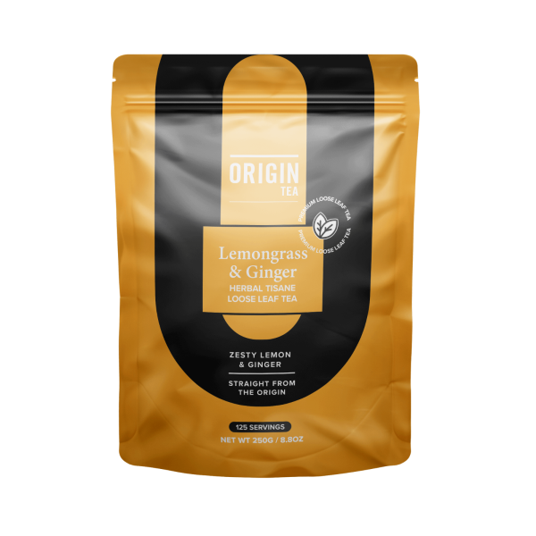 Origin Tea - 250g Lemongrass Ginger Loose Leaf_image_Origin Tea | Ovvio Organics _order now