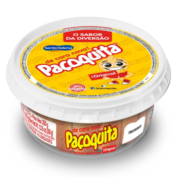 Santa Helena Peanut Rolls 24x16x22gr (Pacoquita Santa Helena Rolha Pote 24x16x22gr)_image_TROPICAL BRAZIL ACAI_order now
