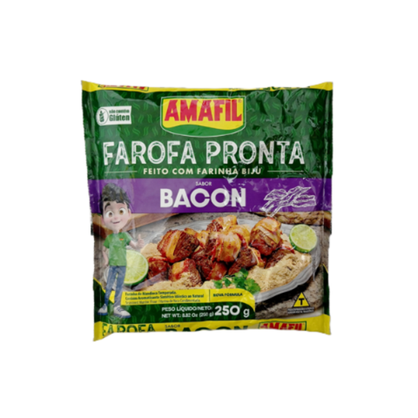 Ready-to-Eat BBQ Bacon Farofa 10x250gr (Farofa pronta Bacon 10x250gr)_image_TROPICAL BRAZIL ACAI_order now