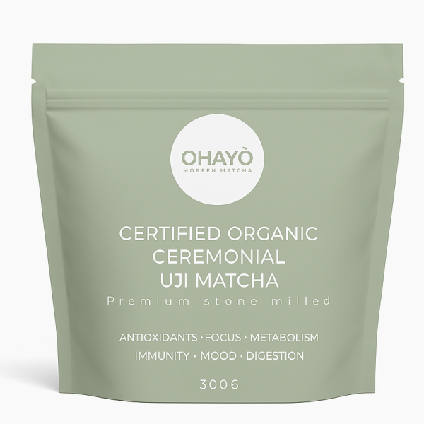 Certified organic ceremonial matcha from Japan 300grams (NOT FOR RESALE) (~1g)_image_OHAYŌ Modern Matcha_order now