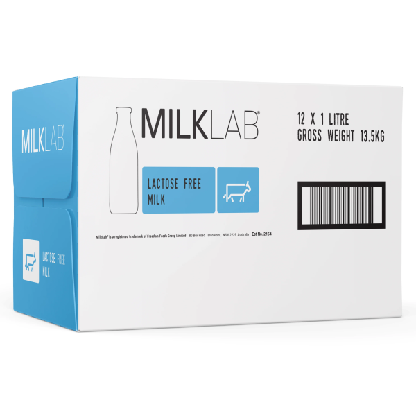 Milk Lab Lactose Free Box 12 x 1 Litre_image_Eastwood Hospitality Pty Ltd (Gippsland Coffee)_order now