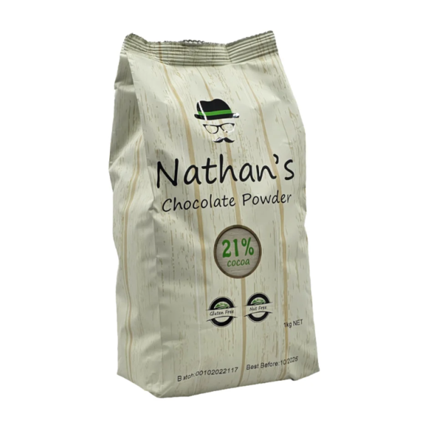 Nathan's 21% Chocolate Powder - 1 kg_image_Eastwood Hospitality Pty Ltd (Gippsland Coffee)_order now
