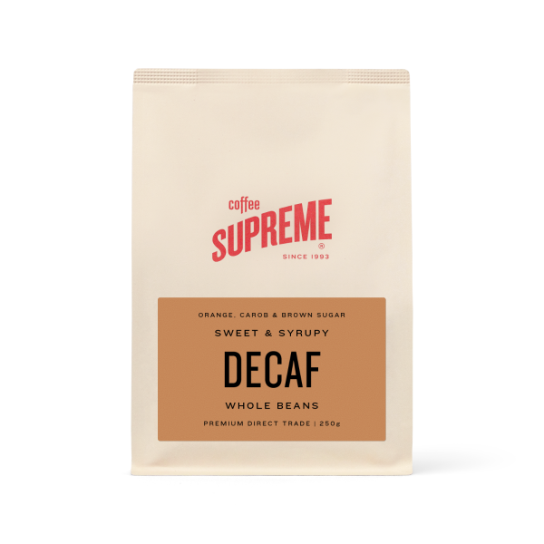 250g Decaf Espresso Roast WHOLE BEANS_image_Coffee Supreme_order now