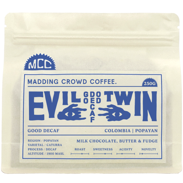 Evil Twin Decaf 250g_image_Madding Crowd Coffee_order now