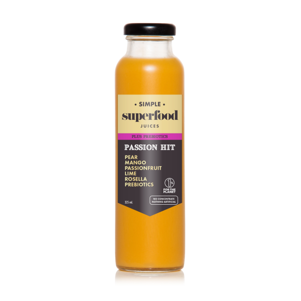 Simple Juicery Passion Hit Superfood Prebiotic Juice (12x325ml)_image_Cartel & Co_order now
