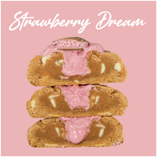 24 x Valentine's Special ❤️ Strawberry Dream 🍓✨ _image_Gold Coast Cookies_order now
