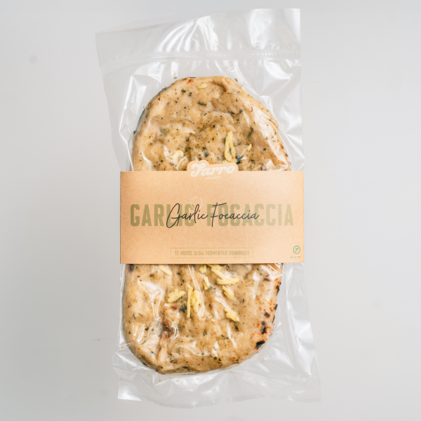 Organic Spelt Garlic Focaccia 264g (12/CTN)_image_Farro Organico_order now