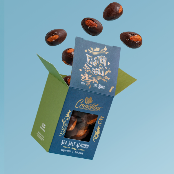 Mini Easter Eggs - Sea Salt Almond - 120g_image_Crunchbox - The Chocolate Chapter AUS_order now