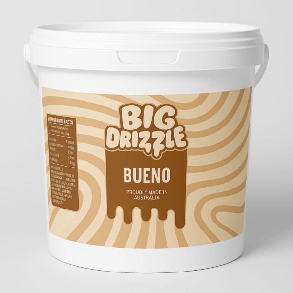 Bueno Dessert Sauce 'Big Drizzle' ○ Pail (5kg)_image_Big Drizzle and Acai Toppings_order now