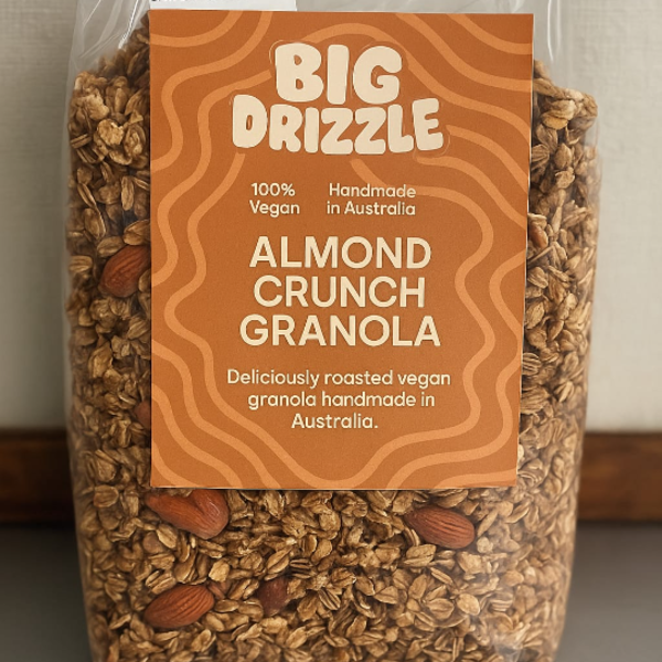 Granola - Roasted Almond Crunch Vegan ○ Bag (3kg)_image_Big Drizzle and Acai Toppings_order now