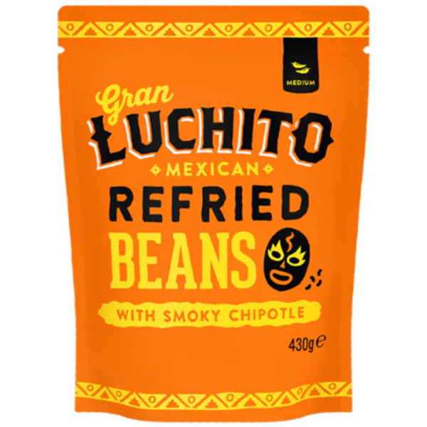 Gran Luchito Refried Beans with Smoky Chipotle 6 x 430g (~1Carton)_image_Product Distribution_order now