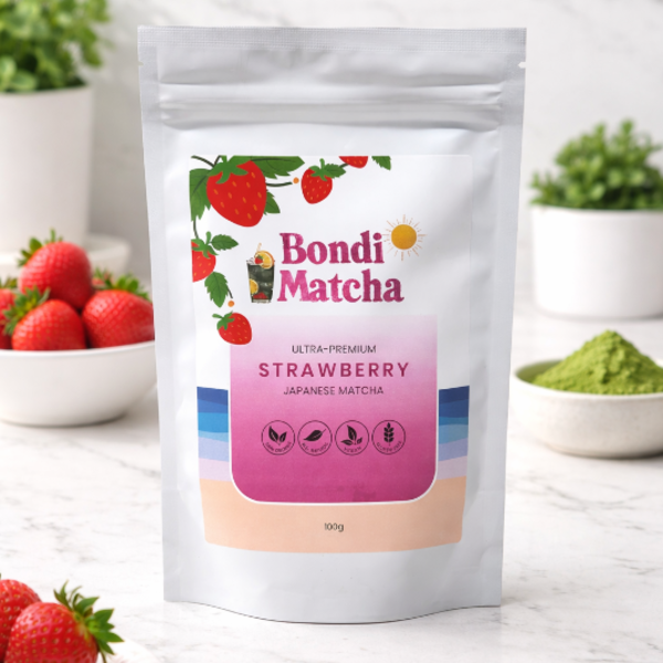 Strawberry Matcha 100gm_image_Bondi Matcha_order now