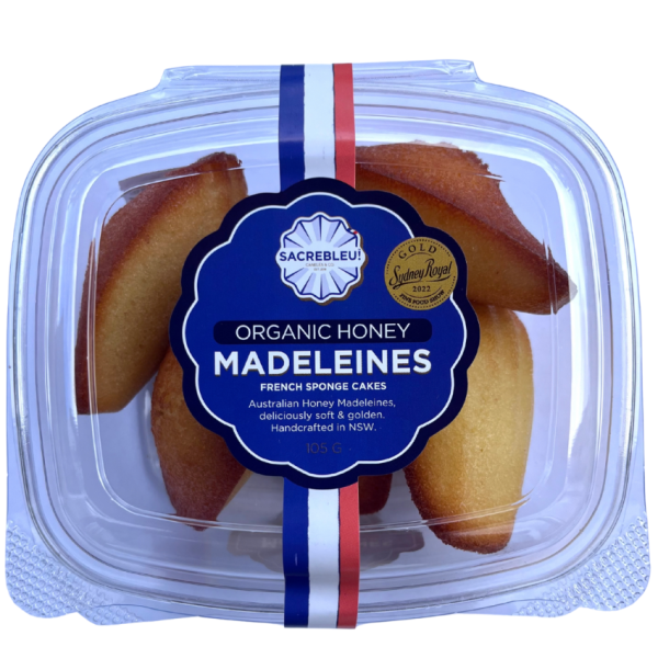 Sacrebleu Organic Honey Madeleines 105g_image_Sacrebleu (Caneles and Co)_order now