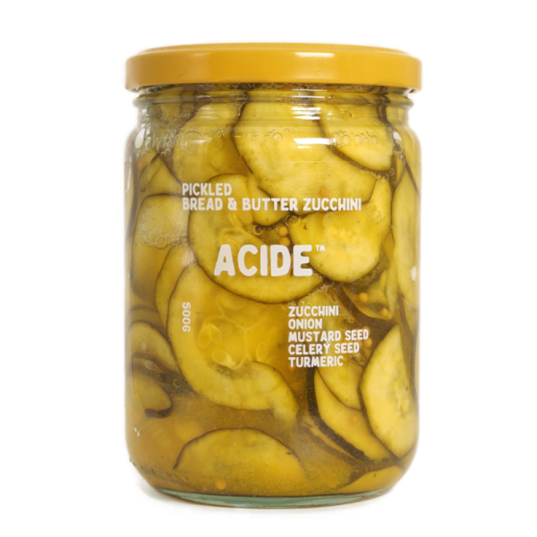 ACIDE™ - (Pack of 6) BREAD & BUTTER ZUCCHINI PICKLES 500G _image_Pickleslut™_order now
