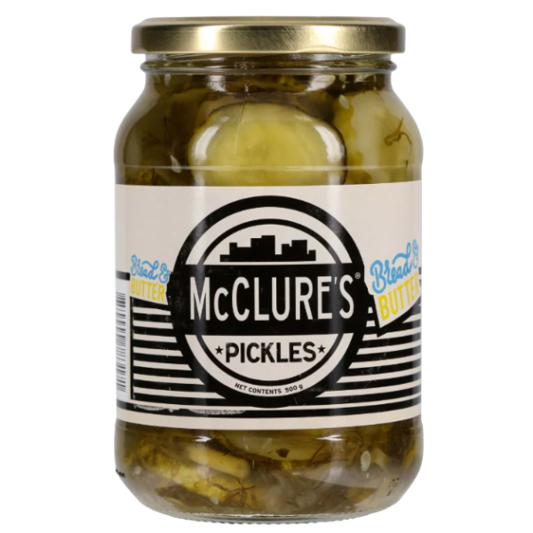 McClure's 500g Bread & Butter Crinkle Cut Pickles - 6 x 500g (~1Carton)_image_Product Distribution_order now