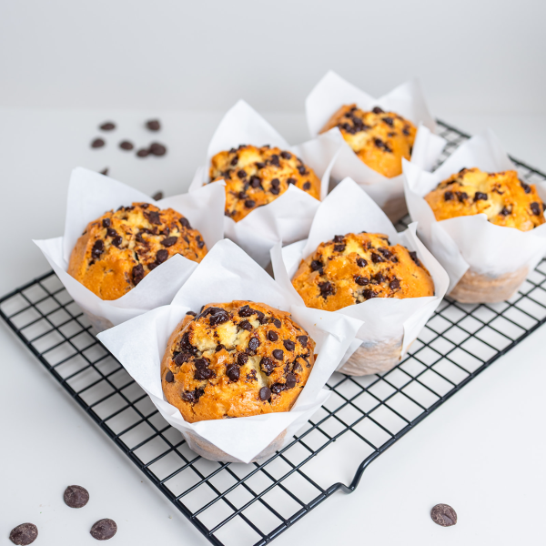 Choc Chip Muffins 6x160g_image_Little Miss Muffin_order now