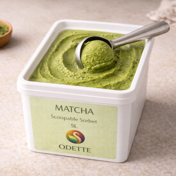 Matcha Sorbet Scoopable 5L_image_Odette Sorbets_order now