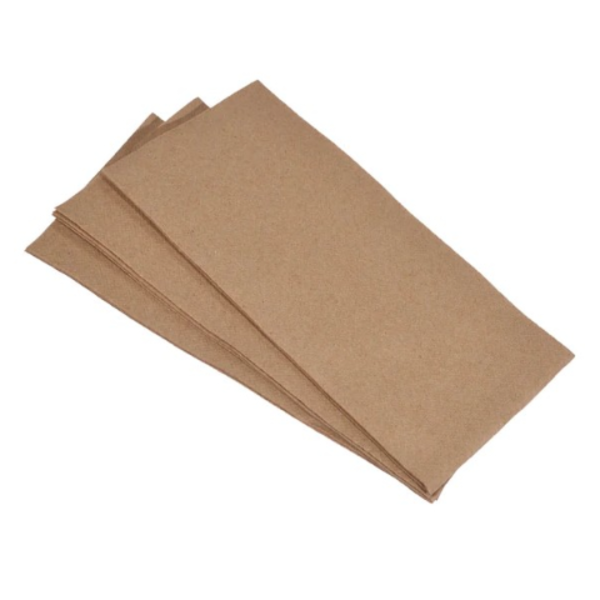 Brown Quilted dinner napkin Gt fold (1000/ctn)_image_Upstart Packaging_order now