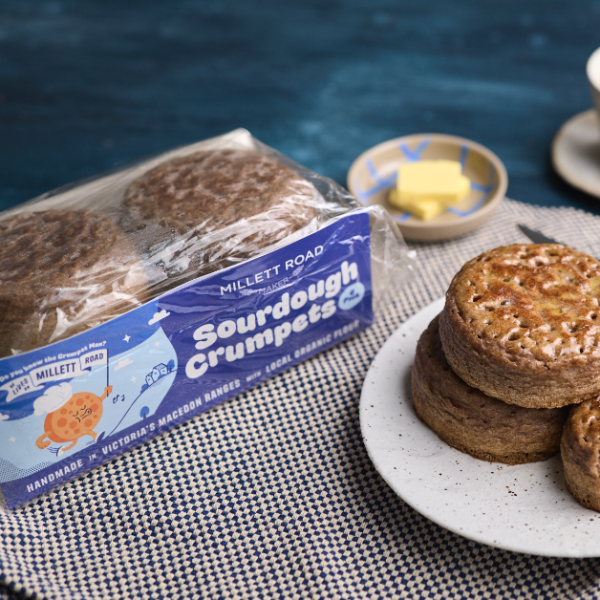 Spelt Crumpets - Retail 6-Pack_image_Millett Road Maker_order now