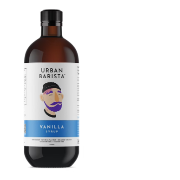 Urban Barista Vanilla Syrup 1L_image_Darks Coffee Roasters_order now