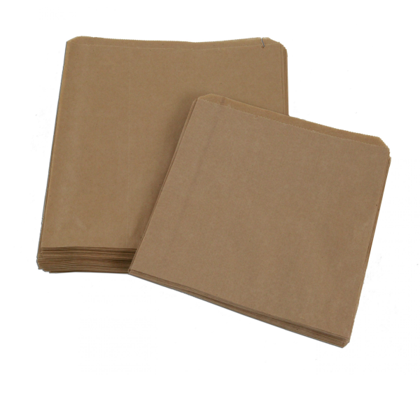 Oil-Proof Brown Paper Bag – 205 × 210mm, 40gsm (500/ctn)_image_Value Pack Perth_order now