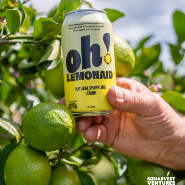Oh! LemonAid: Natural Sparkling Lemon - 24 Pack_image_OzHarvest Ventures_order now