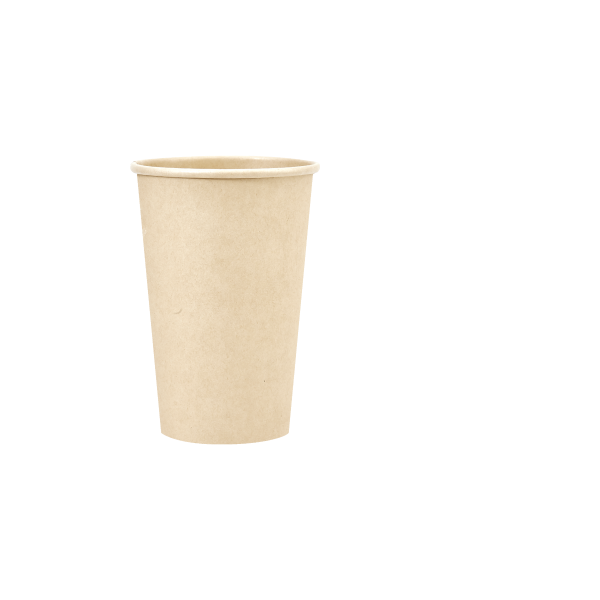 Home Compostable Coffee Cup 80mm 355ml - 12oz (900) In Brown_image_I AM NOT PAPER_order now