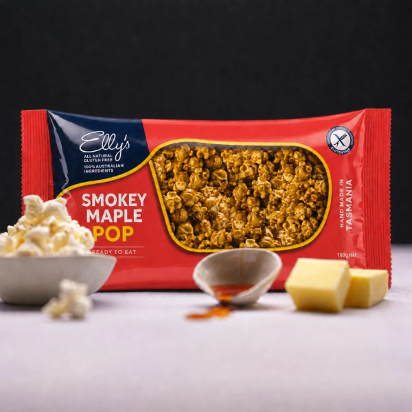 SMOKEY MAPLE POP 160g_image_Elly's Gourmet Confectionery_order now