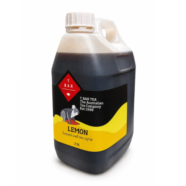 INSTANT ICED TEA SYRUP - LEMON 2.5L CATERERS PK - Australian Made_image_T BAR TEA_order now