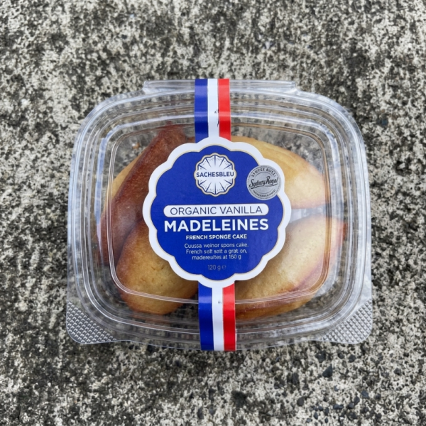 Sacrebleu Organic Vanilla Madeleines 105g_image_Sacrebleu (Caneles and Co)_order now